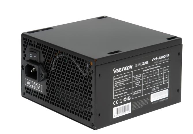 ALIMENTATORE VULTECH ATX ESSENCE 500W VENTOLA 12CM TERMOREGOLATA