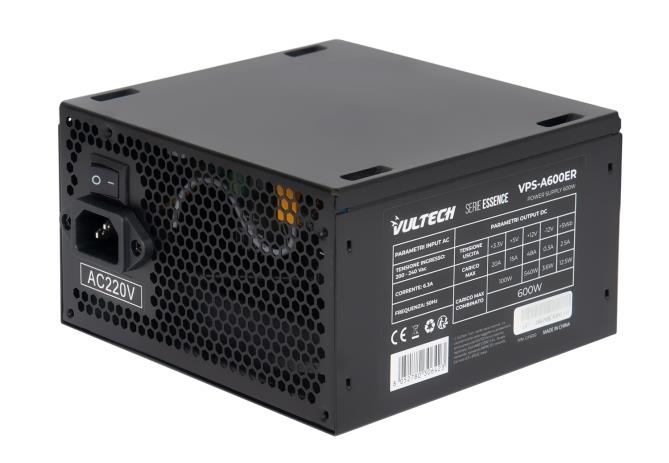 ALIMENTATORE VULTECH ATX ESSENCE 600W VENTOLA 12CM TERMOREGOLATA