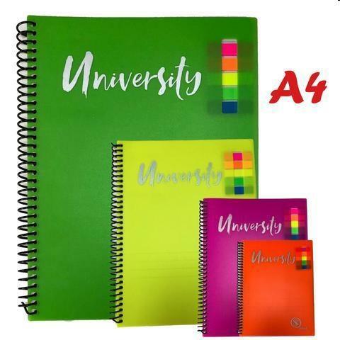 SPIRAL BOOK SK A4 1R 80FF 80GR FLUO CON STICKERS 21X29.7