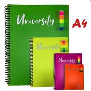 SPIRAL BOOK SK A4 1R 80FF 80GR FLUO CON STICKERS 21X29.7