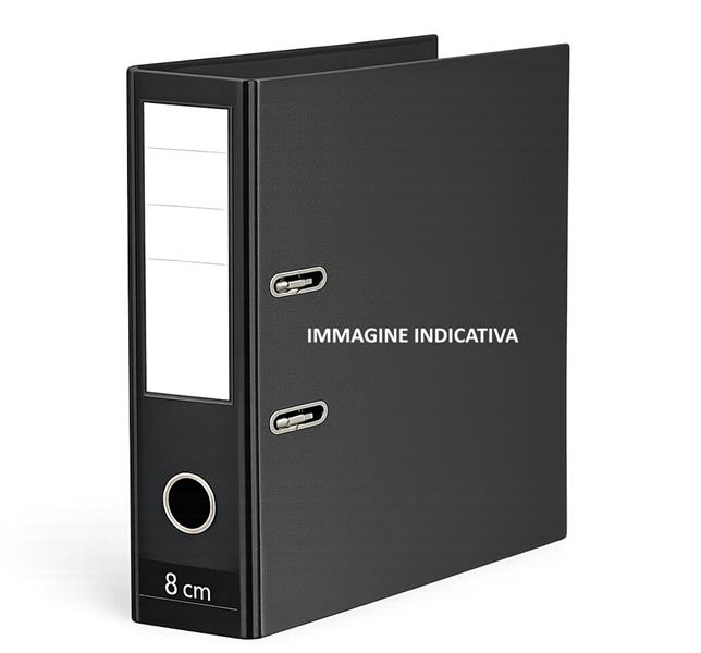 REGISTRATORE C/CUSTODIA DORSO 8 BLU