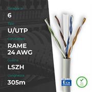 CAVO LAN U/UTP MACH POWER CAT6 305M 24AWG CU LSZH ECA GRIGIO