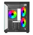 CASE NUWO MICRO ATX NUWO VITRA BK100 NERO 2*U3 3*ARGB FRONT+SIDE
