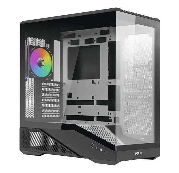 CASE NOUA MIDI TOWER COOL GH200 NERO/BIANCO ARGB TYPE-C FRONT+SI