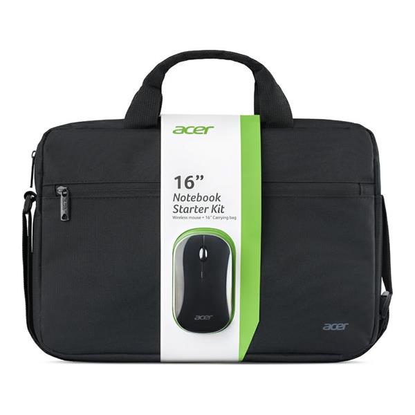 STARTER KIT ACER BORSA PER NOTEBOOK 16 + MOUSE WIRELESS E BT BK