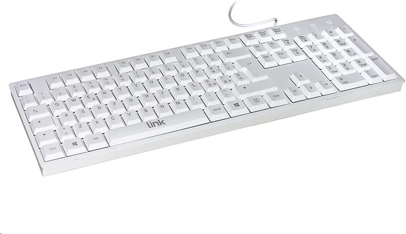TASTIERA LINK 105 TASTI ITALIANA USB BIANCA