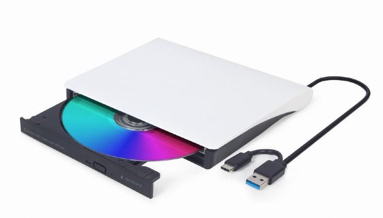 TECHMADE GEMBIRD MASTERIZZATORE DVD USB ESTERNO,BLACK WHITE