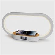 TECHMADE BAMBOO OROLOGIO DIGITALE RICARICA WIRELESS 15W