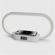 TECHMADE OROLOGIO DIGITALE RICARICA WIRELESS 15W BIANCA