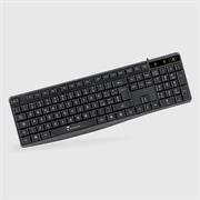 TECHMADE TASTIERA CON FILO USB COLORE NERO
