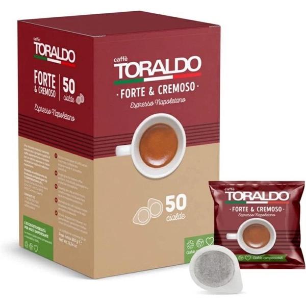 CIALDE CAFFE TORALDO 44MM MISCELA FORTE E CREMOSO 50PZ