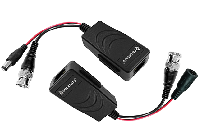 COPPIA BALUN VIDEO HO CAT5E CAT6 1 CANALE E ALIMENTAZIONE