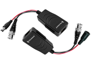 COPPIA BALUN VIDEO HO CAT5E CAT6 1 CANALE E ALIMENTAZIONE