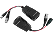 COPPIA BALUN VIDEO HO CAT5E CAT6 1 CANALE E ALIMENTAZIONE
