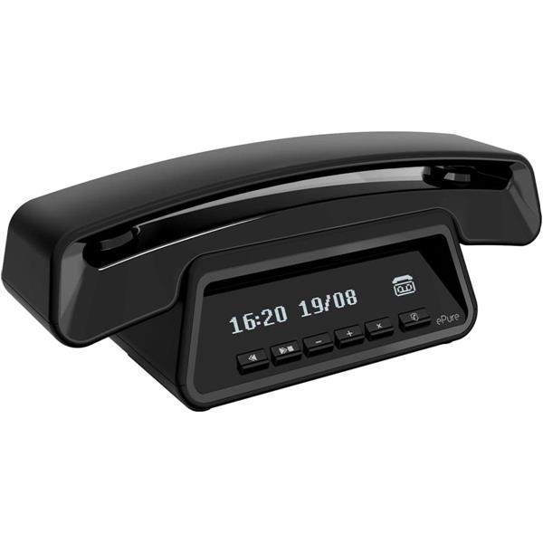 TELEFONO CORDLESS ALCATEL EPURE3 PREMIUM BLACK DESIGN SEGR.+V.V.