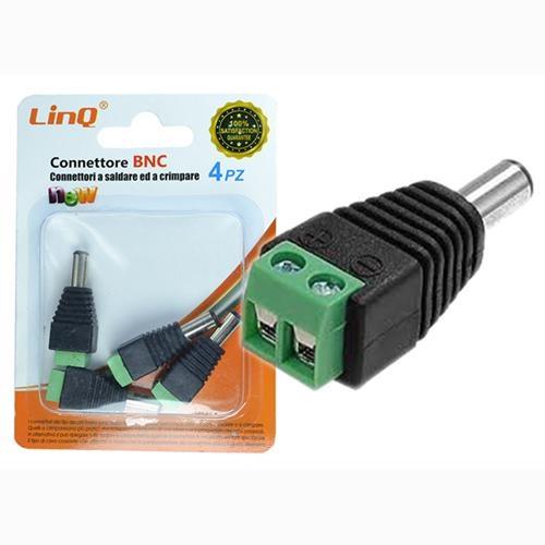 CONNETTORE ALIM. MASCHIO MORSETTO A INNESTO RAPIDO A VITE 4PZ