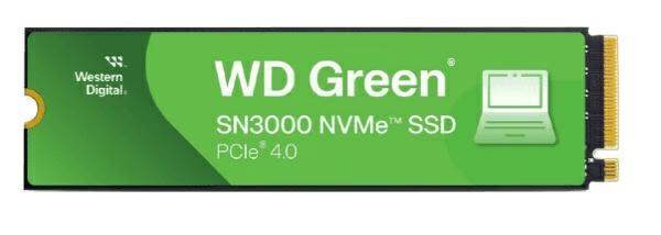 WD GREEN SN3000 NVMe SSD 1TB M.2 2280 M-Key PCIe 4.0 x4