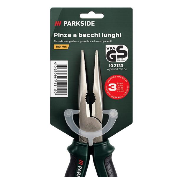 RICOND. PINZA A BECCHI LUNGHI 180MM ACCIAIO FORGIATO IMP.ERGONOM