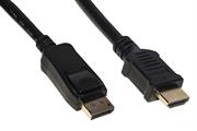 CAVO DISPLAYPORT 1.2 LINK HDMI 1.4 4Kx2K 30HZ CONTATTI DORATI M3
