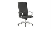 POLTRONA DIR.ALTA CROM.BRACC.ALU.C/PAD BK BASE ALU ECOP.C50 BORD