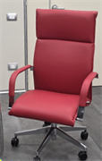 POLTRONA LEXUS SCH.ALTO BRACC.CR.E IMB.BASE.OSC.RIV.PY421 ROSSO