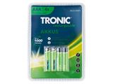 TRONIC BATTERIE RICARICABILI AAA 4PZ 1000MAH 1000CICLI RICARICA