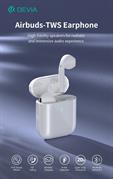 DEVIA AURICOLARI AIRBUDS TWS EM053 CARICA WIRELESS BT 5.3 WHITE