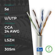 CAVO MACH POWER U/UTP CAT5E 305M 24AWG GRAY CM-C5EUCU24L305GF