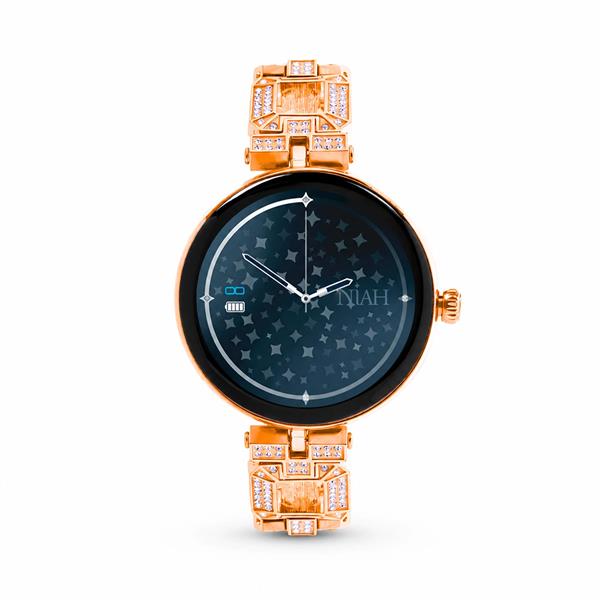 NIAH LYRA SMARTWATCH CON MAGLIA METALLICA GRANDE ROSE GOLD