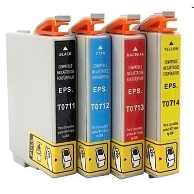 FOR USE IN EPSON C13T07114020 BLACK