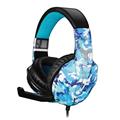 CUFFIE TECHMADE GAMING CAMOUFLAGE BLU