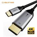 CAVO CABLETIME DA USB-C A DP 4K60HZ TPE CABLE BLACK 1.8M