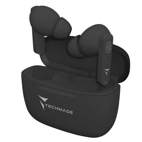 TECHMADE EARBUDS AURICOLARI BLACK